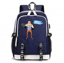 Рюкзак Привет сосед (Hello Neighbor) синий с USB-портом №2