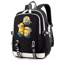 Рюкзак Гадкий я (Миньоны) черный с USB-портом №2