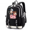 Рюкзак персонажи Гравити Фолз черный с USB-портом №2