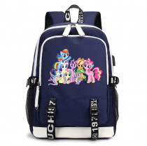 Рюкзак Маленькие пони (Little Pony) синий с USB-портом №4
