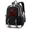 Рюкзак Красный веном - Карнаж (Spider man) черный с USB-портом №6