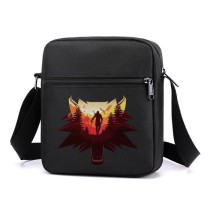 Сумка через плечо Персонажи из игры Ведьмак (Witcher) черная №1