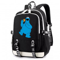Рюкзак Коржик (Sesame Street) черный с USB-портом №3