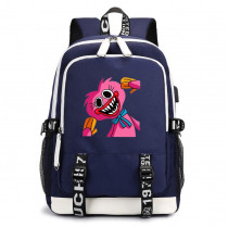 Рюкзак Хаги Ваги и Киси Миси (Poppy Playtime) синий с USB-портом №6