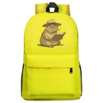 Рюкзак Капибара с книжкой (Capybara) желтый №3