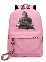 Рюкзак Сайман Райли - Ghost (Call of Duty) розовый с цепью №1