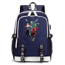 Рюкзак Лига справедливости синий с USB-портом №2