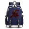 Рюкзак Красный веном - Карнаж (Spider man) синий с USB-портом №6