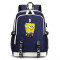 Рюкзак Губка Боб (Sponge Bob) синий с USB-портом №4
