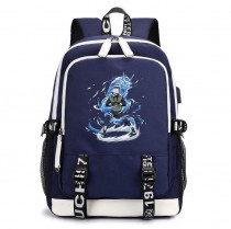 Рюкзак Какаси Хатаке синий с USB-портом №2