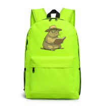 Рюкзак Капибара с книжкой (Capybara) зеленый №3