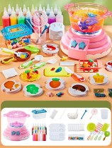Детский игровой набор с акваслаймами "Кухня" (розовая)