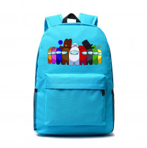 Рюкзак Амонг Ас (Among Us) голубой №4