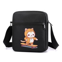 Сумка через плечо Боевой котик на скейте (Skate) черная №3