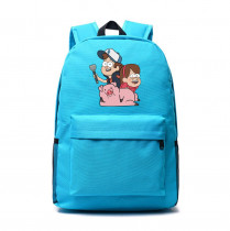 Рюкзак персонажи Гравити Фолз голубой №2