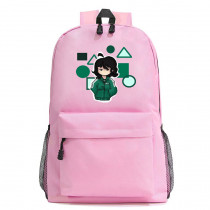 Рюкзак Игра в кальмара розовый №4