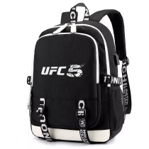 Рюкзак с логотипом (UFC 5) черный с USB-портом №1
