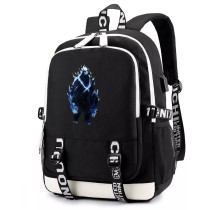 Рюкзак призрачный Медведь (Solo Leveling) черный с USB-портом №3