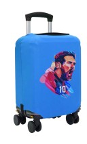 Чехол на чемодан M - Лионель Месси (Lionel Messi) синий №2
