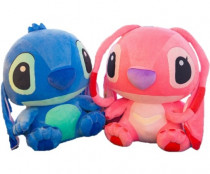 Мягкие игрушки Ститча и Ангела - набор (45 см.)