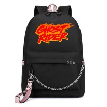 Рюкзак Призрачный гонщик (Ghost Rider) черный с цепью №1