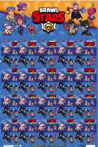 Набор фигурок Brawl Stars в пакетиках с картами - 20 шт.