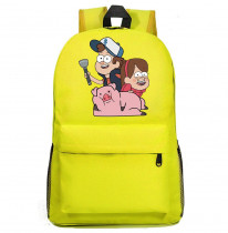 Рюкзак персонажи Гравити Фолз желтый №2