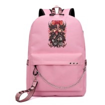 Рюкзак Рёмен Сукуна (Jujutsu Kaisen) розовый с цепью №4