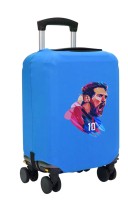 Чехол на чемодан L - Лионель Месси (Lionel Messi) синий №2