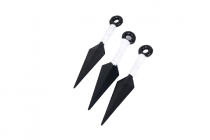 Набор трех Кунаев из аниме Наруто - Naruto (белые 15см)