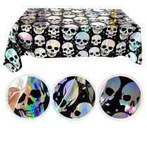Комплект из 5 скатертей для вечеринки (черепа) 137x183см