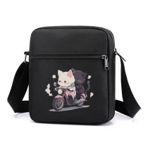 Сумка через плечо  Мото спорт черная №2