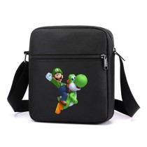 Сумка через плечо Луиджи и Ёши (Super Mario) черная №2
