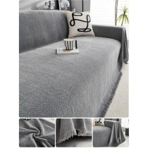 Покрывало для дивана серое 180x340см