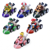 Набор машинок "Супер Марио - Гонки" (6 шт.) Уценка
