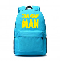 Рюкзак Человек-бензопила (Chainsaw Man) голубой №3
