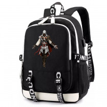 Рюкзак Ассасин (Assassins Creed) черный с USB-портом №2