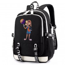 Рюкзак Космический джем (Space Jam) черный с USB-портом №2