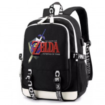 Рюкзак Зельда (Legend of Zelda) черный с USB-портом №1