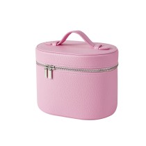 Косметичка-органайзер из искусственной кожи (розовая)