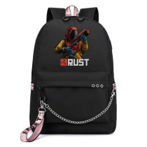 Рюкзак Раст (Rust) черный с цепью №5
