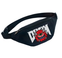 Поясная сумка Дум (Doom) черная №8