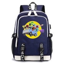 Рюкзак Кэтнэп (Catnap - Poppy Playtime) синий с USB-портом №2