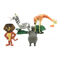 Набор фигурок герои мультфильма Мадагаскар (4шт)