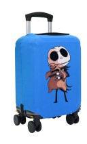 Чехол на чемодан M - Джек и Бугимен (The Nightmare Before Christmas) синий №2