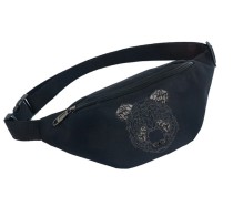 Поясная сумка с Медвежатами (Панда) черная №1