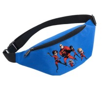 Поясная сумка Супер семейка голубая №1