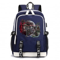 Рюкзак Охотника (Bloodborne) синий с USB-портом №2