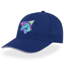 Кепка с Единорогом (Unicorn) синяя №1