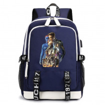 Рюкзак Люди Икс (X-Men) синий с USB-портом №2